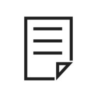 File Line Icon vector