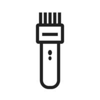 Shaving Machine Line Icon vector