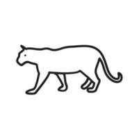 Tiger Line Icon vector