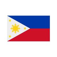 filipinas, plano, multicolor, icono vector