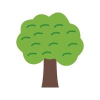 Tree Flat Multicolor Icon vector