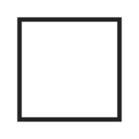 Square Line Icon vector