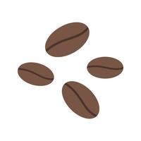 Coffee Beans Flat Multicolor Icon vector