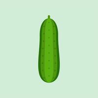 Ilustración de vector de diseño plano de pepino