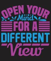 Open Your Mind For A Different View vector