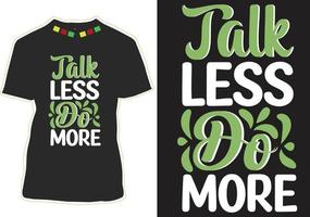 talk less do more vector