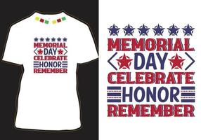 Memorial Day Celebrate Honor Remember vector