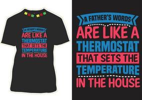 Fathers Day T-shirt Design vector