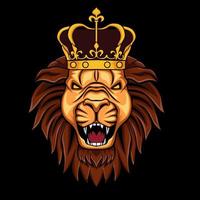 el salvaje rey león rugiendo