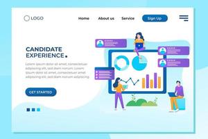 Social presentation for employment. Infographic for recruiting. Web recruit resources, choice, research or fill form for selection. Application for employee hiring. flat vector illustration