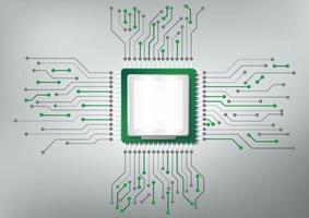 processor circuit board technology vector
