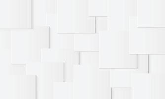 Abstract white square overlapping with shadow. vector