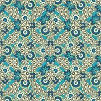 Abstract seamless groovy flower background. vector