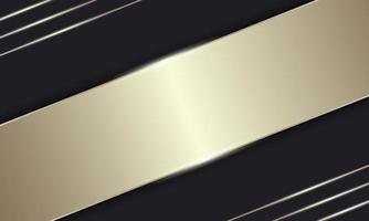 Luxury gold stripe and line on dark background. vector