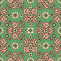 Abstract seamless groovy flower background. vector