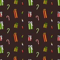 Hand drawn christmas pattern design background. Vector. vector