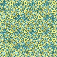 Abstract seamless groovy flower background. vector