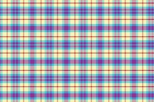 Tartan plaid pattern with texture and summer color. vector