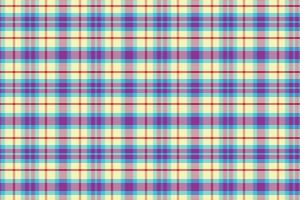 Tartan plaid pattern with texture and summer color. vector