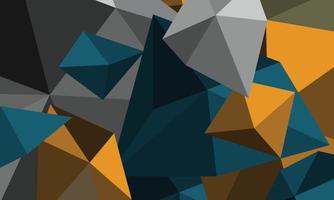 fondo de mosaico poligonal abstracto de diferentes tamaños y colores. vector