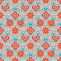 Abstract seamless flower pattern. Repeat pattern. vector