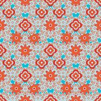 Abstract seamless flower pattern. Repeat pattern. vector