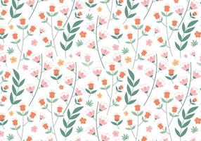 Hand drawn abstract floral pattern background. Vector. vector