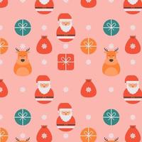 Hand drawn christmas pattern design background. vector