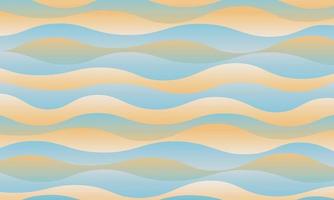 Abstract blue and yellow wave pattern background and texture. vector