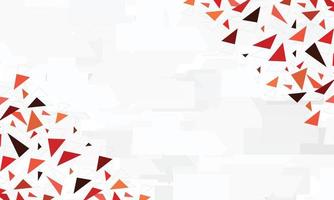 Abstract red polygonal on gray background. vector