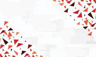 Abstract red polygonal on gray background. vector