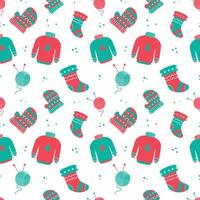 Hand drawn new year pattern design background. vector