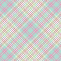 Tartan plaid pattern with texture and summer color. vector