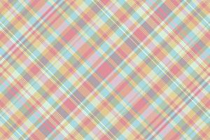 Tartan plaid pattern with texture and summer color. vector