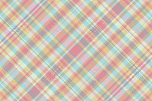 Tartan plaid pattern with texture and summer color. vector