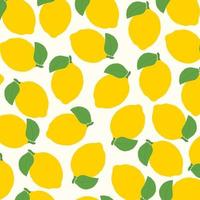 lemon water color pattern background. Vector illustration.