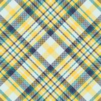 Tartan plaid pattern with texture and summer color. vector