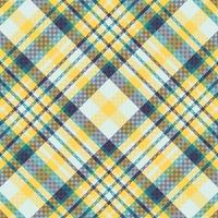 Tartan plaid pattern with texture and summer color. vector