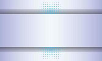 Abstract gray stripe background with shadow and blue halftone effect. vector