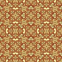 Abstract seamless groovy flower background. vector