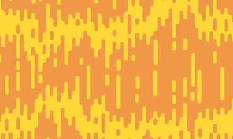 Abstract yellow rounded lines on orange background. vector