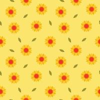 Hand drawn seamless yellow day background. vector