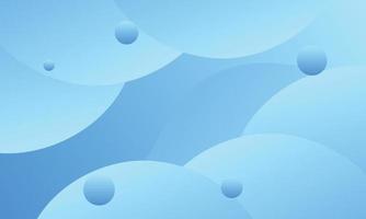 Blue gradient fluid shape background. vector