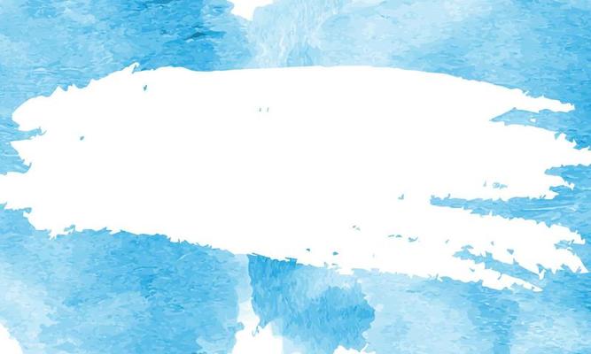 Blue watercolor background with space in the middle for text.