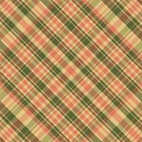 Tartan plaid pattern with texture and summer color. vector