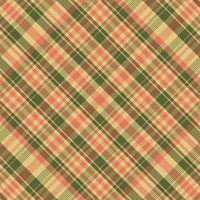 Tartan plaid pattern with texture and summer color. vector