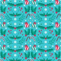 Hand drawn christmas pattern design background. vector