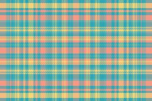 Tartan plaid pattern with texture and summer color. vector