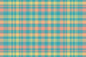 Tartan plaid pattern with texture and summer color. vector