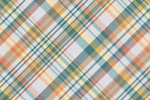 Tartan plaid pattern with texture and summer color. vector